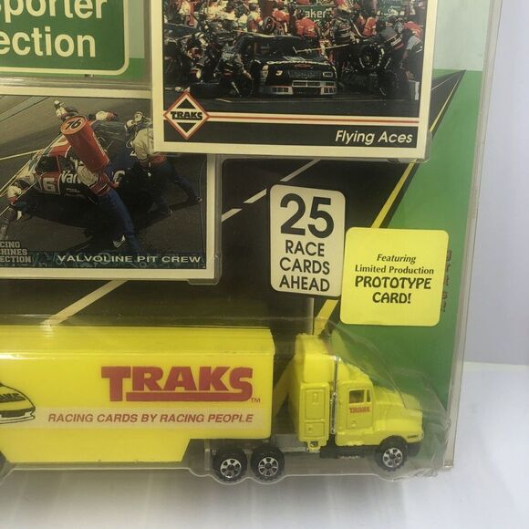 Traks Nascar Transportation Collection Car Hauler And Cards. Vintage 1992 - Picture 4 of 10